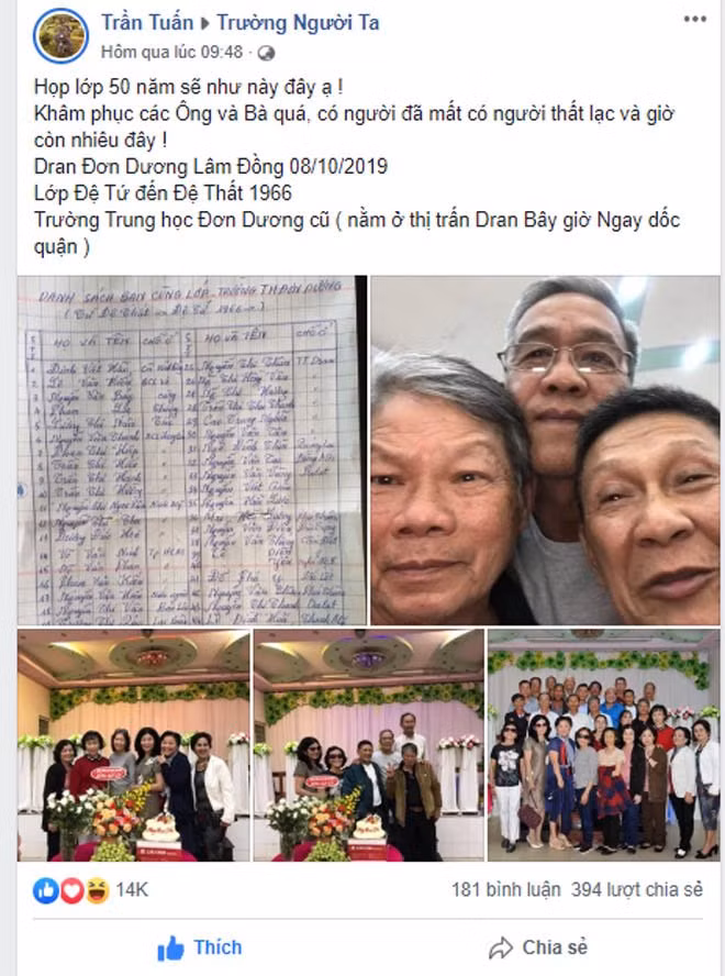 ban danh sach hop lop sau 50 nam, dia chi "la" cua 5 thanh vien khien bao nguoi cay mat - 1