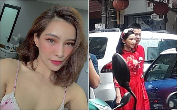 Sốc với nhan sắc thật của hot girl thị phi Lưu Đê Ly trong đám hỏi, khác xa với ảnh "sống ảo" long lanh trên mạng - Ảnh 4. Sốc với nhan sắc thật của hot girl thị phi Lưu Đê Ly trong đám hỏi, khác xa với ảnh "sống ảo" long lanh trên mạng - Ảnh 4.