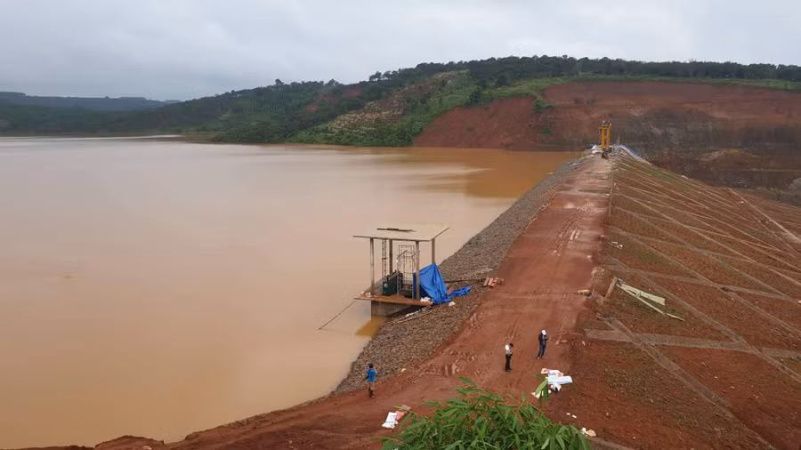 Thủy điện Đắk Kar vẫn đang được khắc phục sau sự cố.