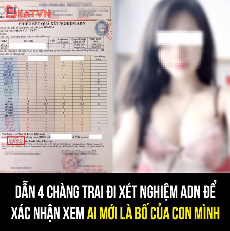 Đưa 4 người đàn ông đi xét nghiệm ADN để tìm cha cho con, cô nàng khiến cư dân mạng ngả nón bái phục-1
