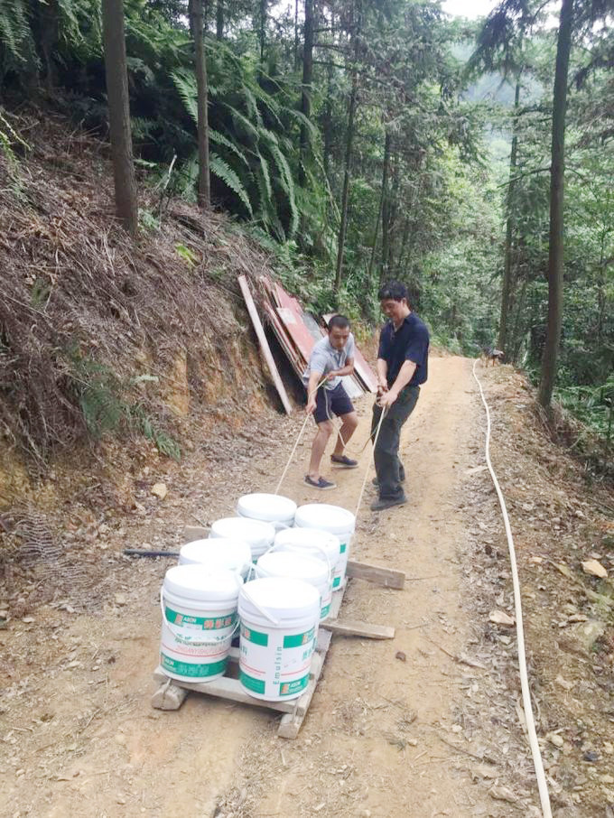 Cô gái xây nhà trên núi đưa cha mẹ lên sống ẩn dật ảnh 5