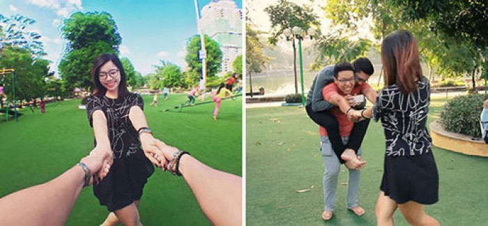 “Ngã ngửa” hậu trường ảnh ngôn tình của các cặp đôi sống ảo ảnh 6 nga ngua hau truong anh ngon tinh cua cac cap doi song ao 10