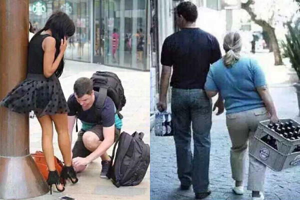Đãi ngộ khác biệt giữa gái xinh và gái xấu 