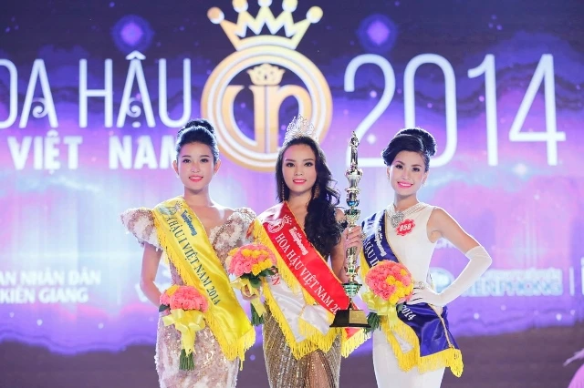 Top 3 Hoa hậu Việt Nam 2014.