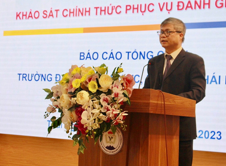 PGS.TS Trần Thanh Vân, Phó Giám đốc Đại học Thái Nguyên chia sẻ tại lễ khai mạc. PGS.TS Trần Thanh Vân, Phó Giám đốc Đại học Thái Nguyên chia sẻ tại lễ khai mạc.