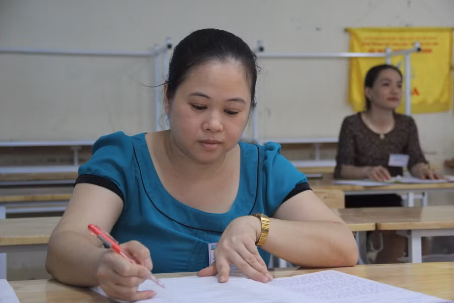 Cán bộ chấm thi Kỳ thi THPT quốc gia 2018