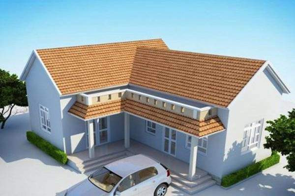 mau nha cap 4 mai thai chu l sang trong, hien dai ai cung muon xay - 12