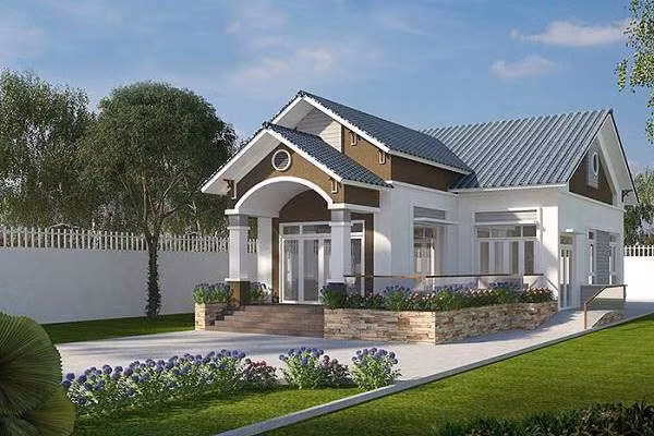 mau nha cap 4 mai thai chu l sang trong, hien dai ai cung muon xay - 3