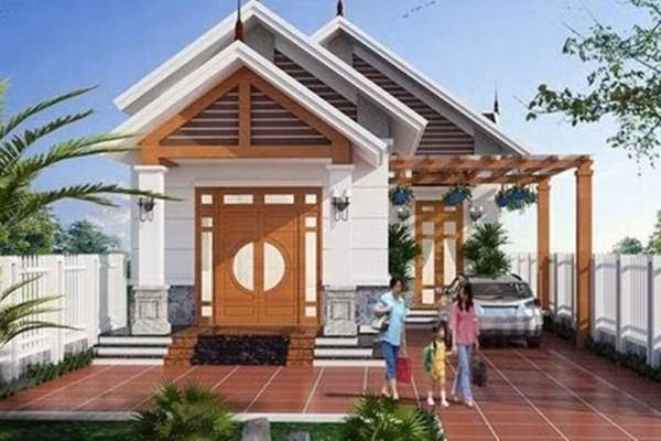 mau nha cap 4 mai thai chu l sang trong, hien dai ai cung muon xay - 11