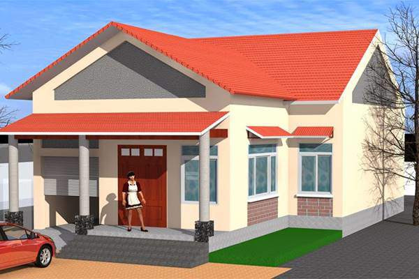 mau nha cap 4 mai thai chu l sang trong, hien dai ai cung muon xay - 15