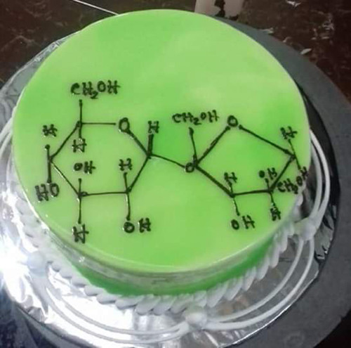 Hoa mắt bánh sinh nhật của học trò ảnh 7 Chiếc bánh của lớp hóa.
