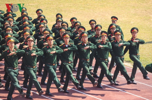 bất chấp nắng nóng, điện biên tích cực tập luyện cho lễ diễu binh 30/4 hình 3 bat chap nang nong, dien bien tich cuc tap luyen cho le dieu binh 30/4 hinh 3