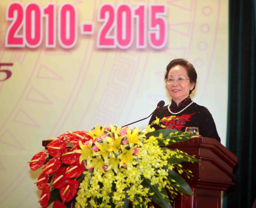 Phó Chủ tịch nước Nguyễn Thị Doan phát biểu tại Đại hội Phó Chủ tịch nước Nguyễn Thị Doan phát biểu tại Đại hội