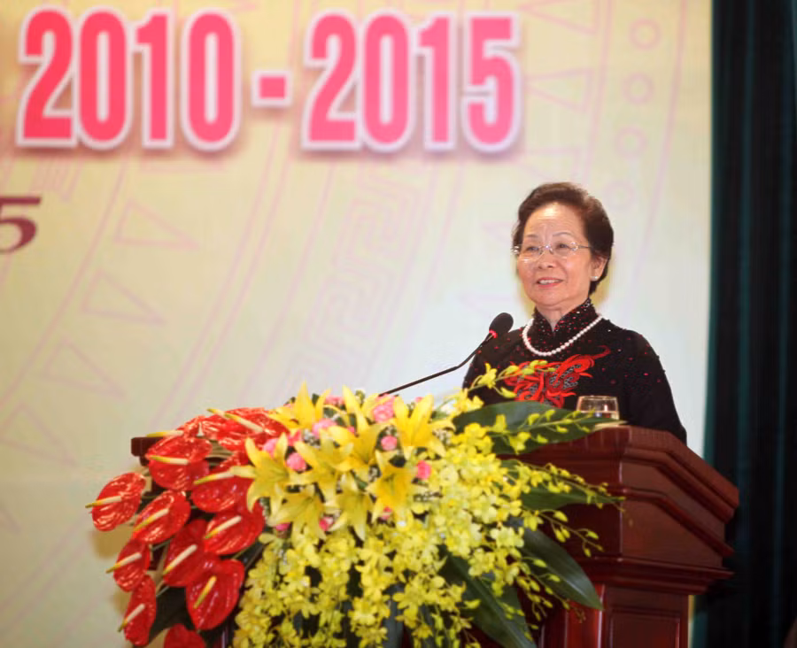 Phó Chủ tịch nước Nguyễn Thị Doan phát biểu tại Đại hội