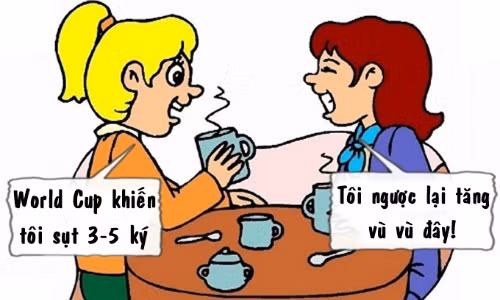 Nguyên nhân vợ tăng cân mùa World Cup