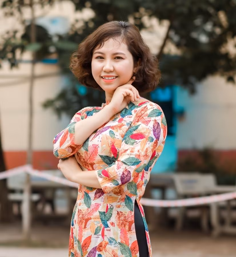 Th.S Nguyễn Thị Hà, giáo viên Trường THCS - THPT Hà Thành (Hà Nội). (Ảnh: NVCC)