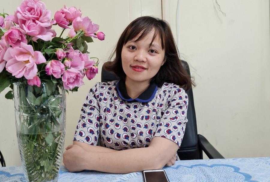 Cô Trần Thị Thanh Xuân, giáo viên Trường THCS - THPT Hà Thành. (Ảnh: NVCC)