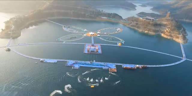 Toàn cảnh tuyến đường đi bộ trên nước ở Trung Quốc