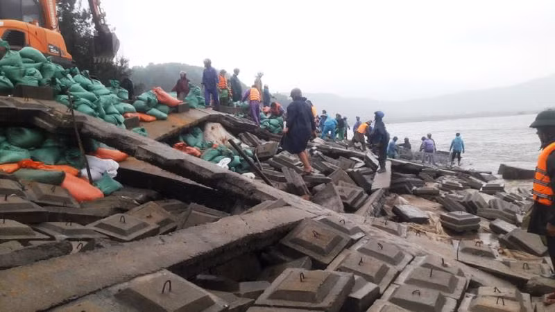 Gia cố tạm thời.