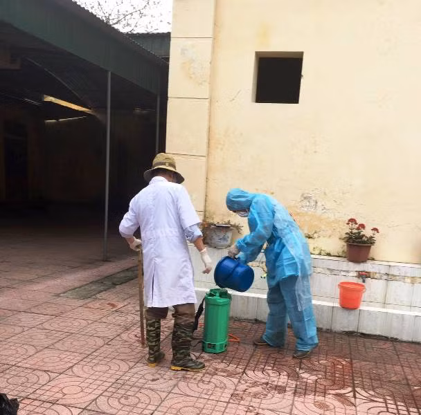 Cần phun khử trung, vệ sinh sau mưa lũ để đảm bảo vệ sinh.