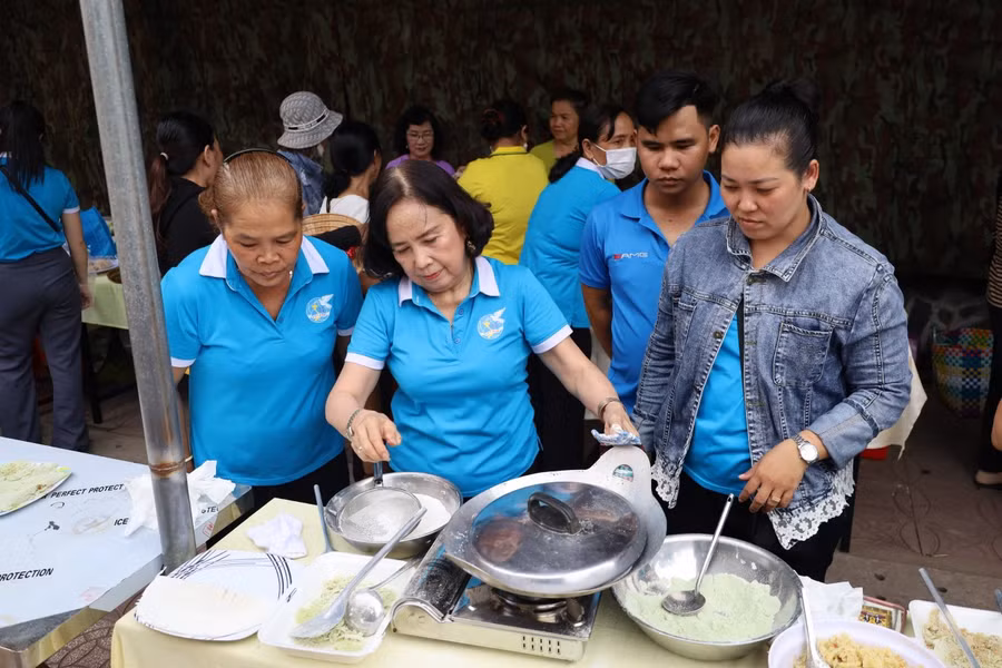 Các hoạt động vui Tết, hội thi tạo hình mang đậm chất văn hóa Khmer.
