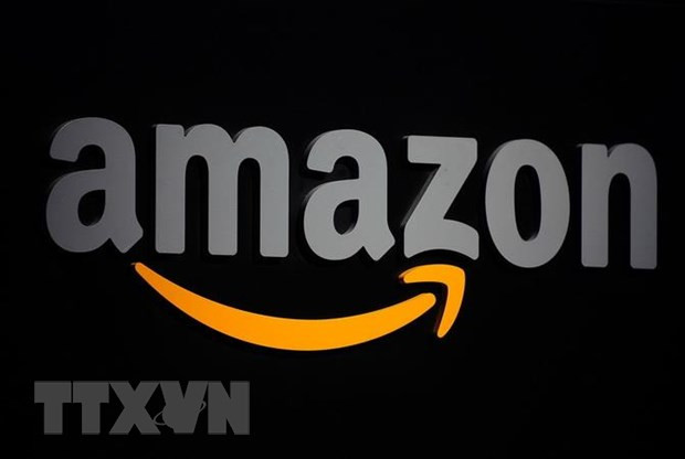 Biểu tượng Amazon tại New York, Mỹ. (Ảnh: AFP/TTXVN).