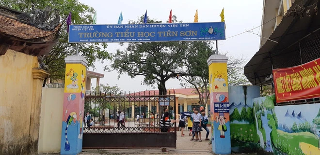 Trường tiểu học Tiên Sơn, huyện Việt Yên, tỉnh Bắc Giang. Ảnh: Nguyễn Sơn.