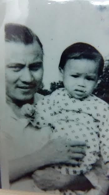 Nhà thơ Quang Dũng và con gái Phương Thảo Nhà thơ Quang Dũng và con gái Phương Thảo