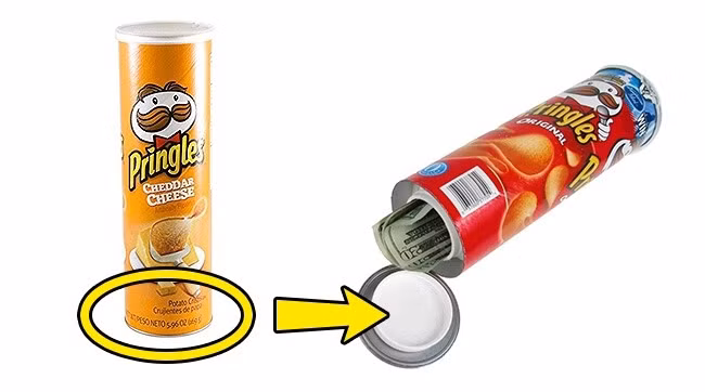 Hộp khoai tây chiên có thể rất hữu ích để cất tiền.