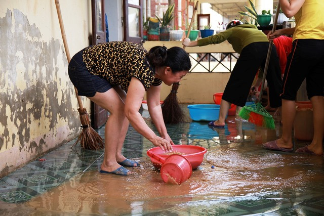 Nhiều trường tại huyện Hương Khê, Vũ Quang vẫn chưa thể khai giảng vào ngày mai 9/9