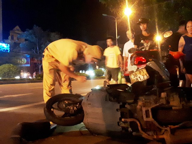 Hiện trường vụ tai nạn. Hiện trường vụ tai nạn.