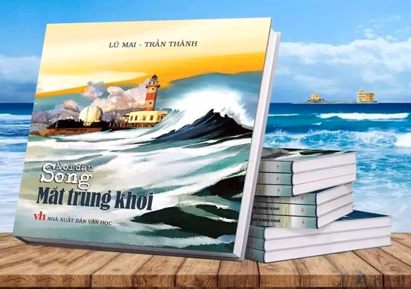 Bài sách "Nơi đầu sóng - Mắt trùng khơi" về chủ đề biển đảo.