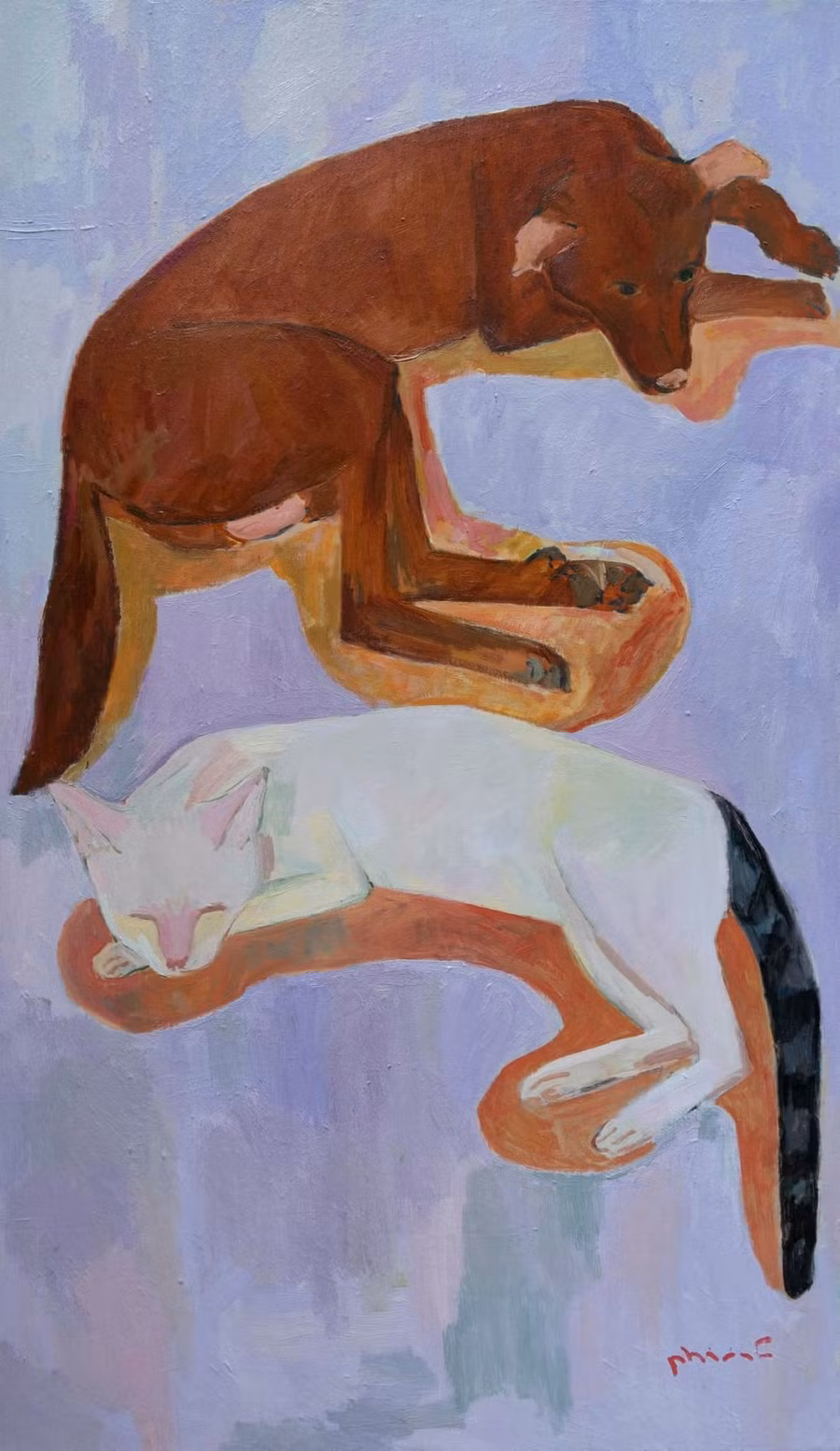 “Chó Mận và mèo Trắng” “Chó Mận và mèo Trắng”