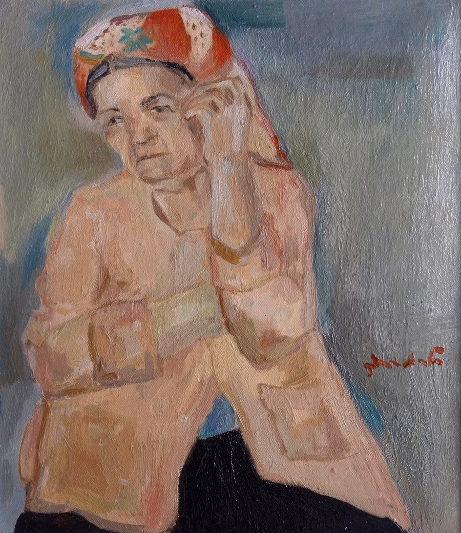 “Bà có khăn mới”. “Bà có khăn mới”.