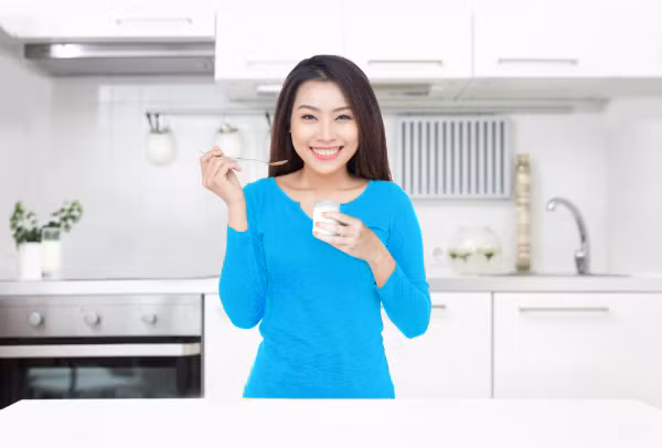 Sữa chua là "món tủ" của nhiều chị em muốn giữ gìn vóc dáng.