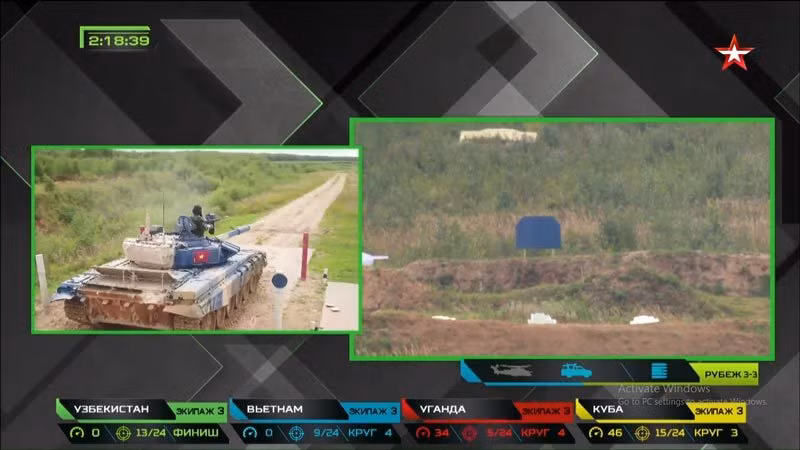 Việt Nam giành hạng nhì chung kết đua xe tăng ở Nga