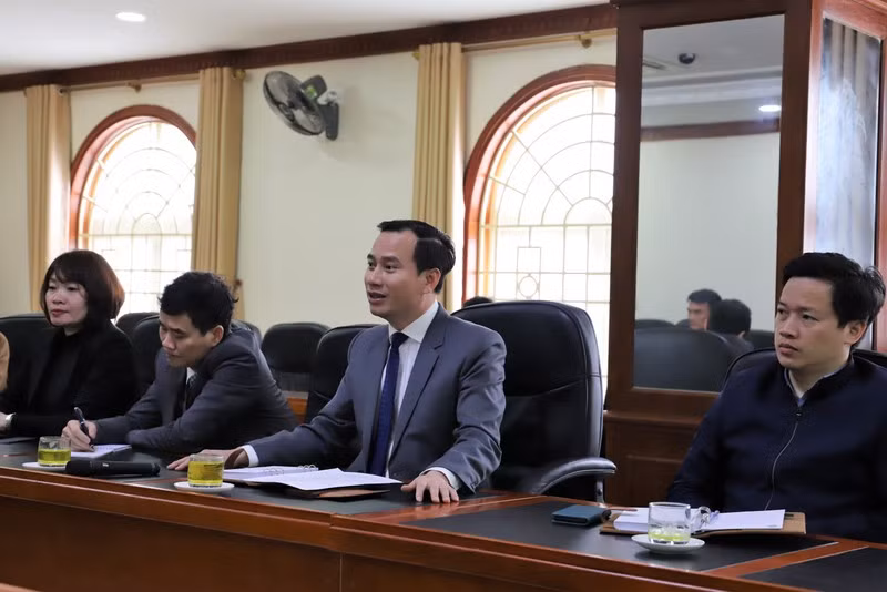 GS.TS. Nguyễn Huy Bằng, Hiệu trưởng Nhà trường phát biểu