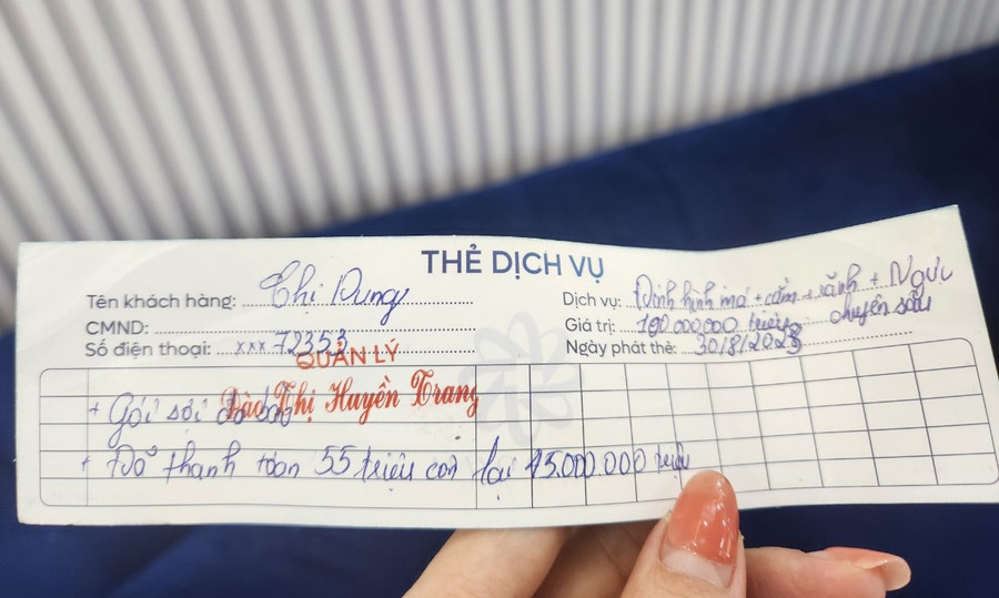 Khách hàng phải bỏ số tiền hàng chục triệu đồng cho mỗi loại dịch vụ. (Ảnh: BM) Khách hàng phải bỏ số tiền hàng chục triệu đồng cho mỗi loại dịch vụ. (Ảnh: BM)