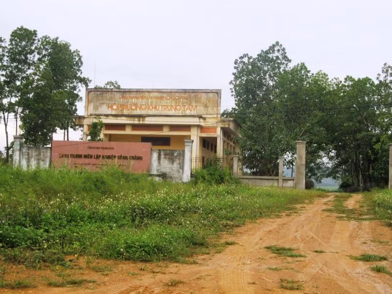 Khu Trung tâm sinh hoạt công đồng của Làng Thanh niên lập nghiệp sông Chàng.