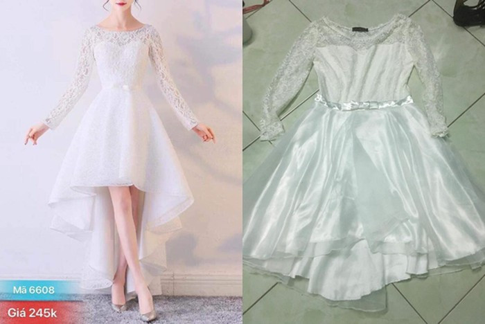 Đặt váy cưới qua mạng, cô dâu nhận ngay cái kết quá "cay"