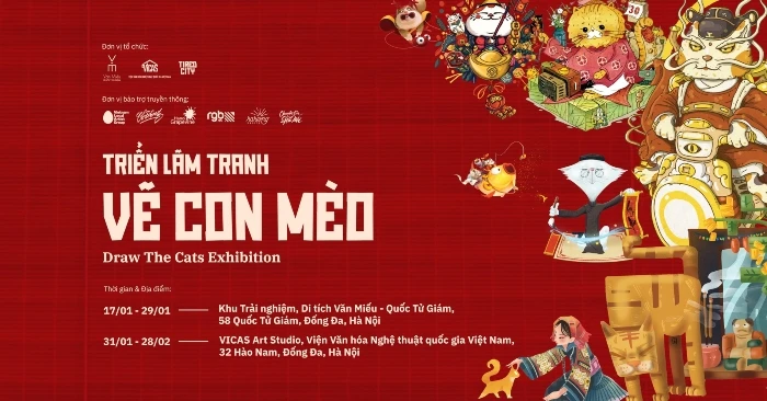 Năm Quý Mão xem triển lãm ‘Vẽ con mèo’