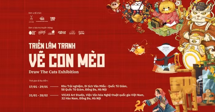 Năm Quý Mão xem triển lãm ‘Vẽ con mèo’