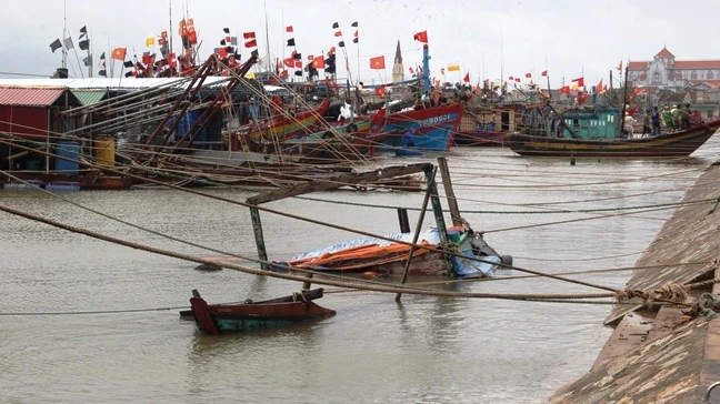 Các lực lượng chức năng đã liên lạc và bố trí cho các tàu thuyền về nơi Trú bão. 