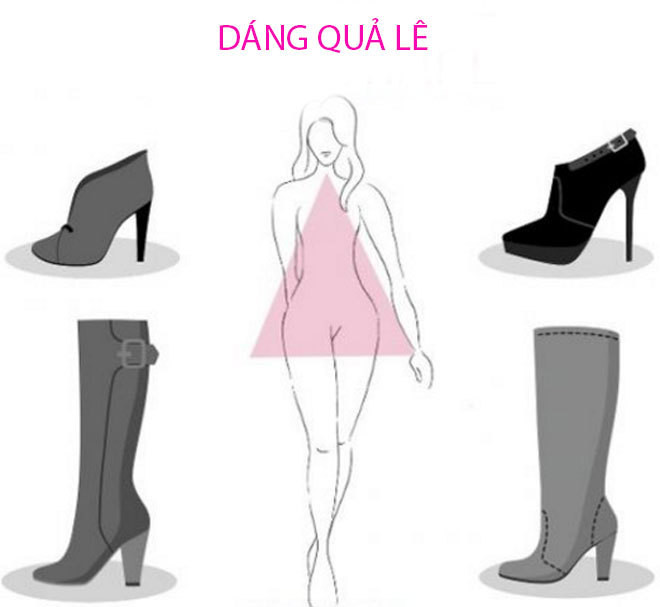 Chọn bốt không lộ nhược điểm cho 7 dáng người Chọn bốt không lộ nhược điểm cho 7 dáng người