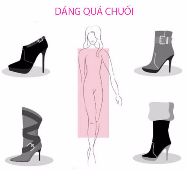 Chọn bốt không lộ nhược điểm cho 7 dáng người