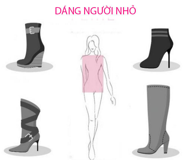 Chọn bốt không lộ nhược điểm cho 7 dáng người Chọn bốt không lộ nhược điểm cho 7 dáng người