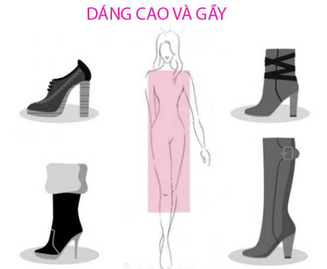 Chọn bốt không lộ nhược điểm cho 7 dáng người Chọn bốt không lộ nhược điểm cho 7 dáng người