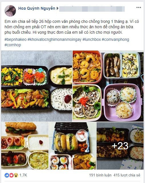 Tròn mắt thán phục người vợ quốc dân: Mỗi ngày chồng đi làm là một hộp cơm vừa ngon vừa đẹp, đủ 26 bữa/tháng - Ảnh 1. Tròn mắt thán phục người vợ quốc dân: Mỗi ngày chồng đi làm là một hộp cơm vừa ngon vừa đẹp, đủ 26 bữa/tháng - Ảnh 1.
