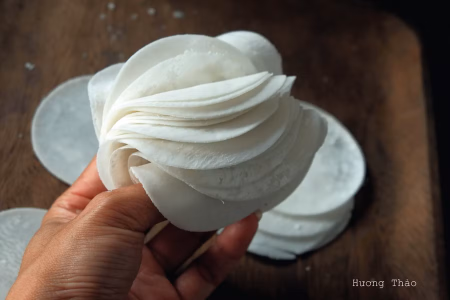 Lá dimsum làm với bột dímum.