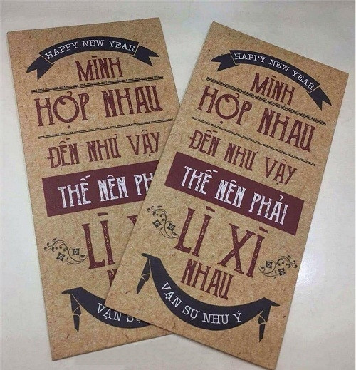 Hợp nhau nên phải lì xì. Hợp nhau nên phải lì xì.